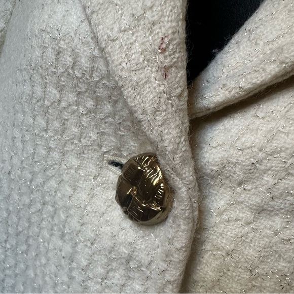 Vintage Cream Wool Blazer - Picture 2 of 8